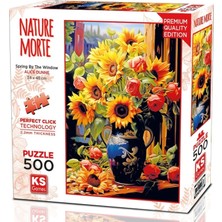1001 500 Parçalı Spring By The Window Puzzle - Ayçiçekleri - Alice Dunne - 20087