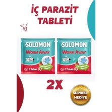 Frefly Store Solomon Kedi Köpek Için Bitkisel ve Lezzetli Anti Tablet 2 Adet 4 Tablet