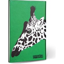 Frefly Store Zürafa Figürlü Dokulu Çizgili Defter