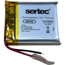 Royaleks Sertec 582728 3.7V 400 Mah Li-Polymer Pil (DEVRELI/1.5A)
