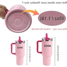 Frefly Store Kapaklı Hasır Bardak Kapağı, 40OZ Için Sızdırmaz Tasarım