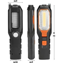 Frefly Store Dayanıklı Mıknatıslı 4 Modlu LED Çalışma Feneri
