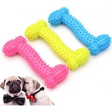 Frefly Store Buffer® Tiny Kemik Oyuncağı Tırtıklı Yüzey Küçük Kemik Plastik Köpek Oyuncağı