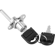 Frefly Store Canex Merkezi Çekmece Kilidi, Çubuksuz, Zamak Gövde, Krom Kaplama, Ofis, Ev, Mobilya, Dolap, Etajer Güvenlik Kilidi, Yedek Anahtarlı (19 Mm)