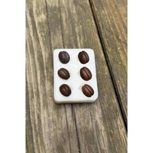 Frefly Store Altılı Silikon Mum Kalıbı, Kahve Çekirdeği Desenli