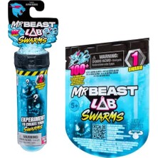 Frefly Store Mr. Beast Lab Swarms Test Tüpü 2'li Paket, 2,54 cm Temalı Sürüler Koleksiyonluk Mr. Beast Lab La Mystery 1 Inç Figür Tekli Paket, 1 Paket