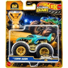 Frefly Store JDV96 Monster Trucks Bıg Foot Trophy Şampiyonları Tekli Araba - Mega-Wrex JDW01