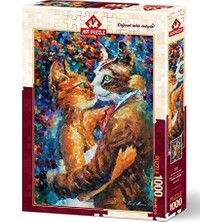 Frefly Store Art Puzzle Aşık Kedilerin Dansı 1000 Parça Puzzle
