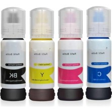 Frefly Store Ecotank L3151 Uyumlu 4 Renkli Mürekkep Takımı