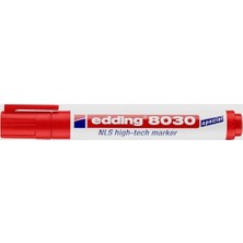 Frefly Store Edding 8030 Nls Yüksek Teknoloji Markörü - Kırmızı - 1 Kalem - 1,5-3 mm Yuvarluk Uç