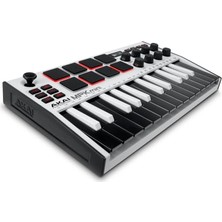 Frefly Store Akai Professional Mpk Mini Mk3 25 Tuş USB Mıdı Klavye Kontrolör Beyaz