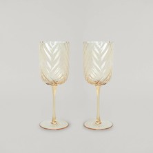 1001 Nicole 2'li 400 ml Kadeh Amber