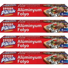 1001 Piknik Alüminyum Folyo 8 M x 4 Adet