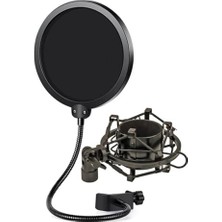 Frefly Store Lastvoice PS-01SHX Stüdyo Çift Katman Pop Filtre + Shock Mount