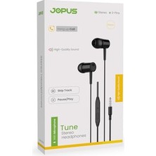 Frefly Store Yüksek Sesli Stereo Kulak Içi Kulaklık Mikrofonlu Beyaz 3.5mm Aux Jack Girişli 1m Kablo Tak Çalıştır Ios Android Uyumlu (Siyah)