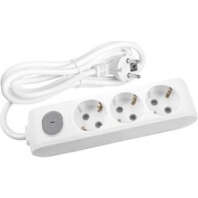 Frefly Store Viko-Multi-Let 10M 3 Prizli Anahtarlı Monoblok Fiş Cca 3x2.5 mm Ttr Uzatma Kablosu