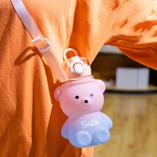 Frefly Store Sle Ayıcık Model Öğrenci Su Matarası Öğrenci Su Şişesi Suluk 800 ml Bpa Içermez Matara Suluk