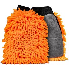 Frefly Store Mayaglory Premium Mikrofiber Oto Yıkama Eldiveni - Çift Taraflı Şönil Dokulu, Çizmez ve Ultra Emici Araç Temizlik Eldiveni