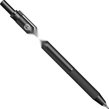 Frefly Store Siyah Metal Gövde Twist Kalem, 0.5mm Yazım Ucu