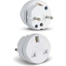 Frefly Store Ingiliz Priz Adaptörü, Uk Fiş Dönüştürücü, Topraklı Seyahat Adaptörü; Türkiye Tipi Cihazlar Için 3500W Güç, Tse & Ce Sertifikalı Yanmaz Gövde - Ingiltere Dubai Hong Kong Singapur Uyumlu Almera