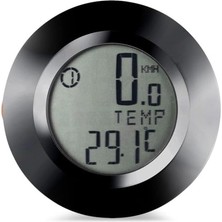 Frefly Store Kablosuz Bisiklet Km Hız Göstergesi Sayacı Su Geçirmez LCD 4 Renk Yuvarlak Ekranlı LED Kilometre Saati