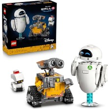 Frefly Store LEGO ǀ Disney ve Pixar Wall-E ve Eve 43279 | Film Sever Yetişkinler Için Dekoratif ve Koleksiyonluk Animasyon Film Karakterleri Model Yapım Seti, Hediye Fikri (811 Parça)