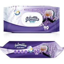 Frefly Store Islak Havlu Tekli Lavanta 90 Yaprak