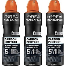 Frefly Store L’oréal Paris 3'lü Men Expert Carbon Protect Anti-Perspirant Deodorant Seti