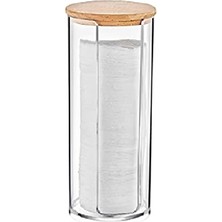 Frefly Store Ahşap Kapak Disk Pamukluk Organizeri