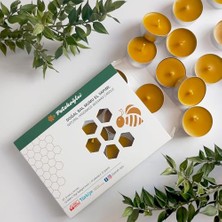 Frefly Store Petekoğlu (12 Adet) Tealight Doğal Petek Balmumu Mum Standart Boy Beeswax Candle          [enerji Sınıfı A+]