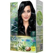 Frefly Store Maxx Deluxe Natural Beauty Amonyaksız Set Saç Boyası 1.0 Siyah