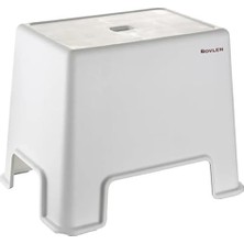 Frefly Store Büyük Boy Kaymaz Banyo Taburesi - 150 kg Taşıma Kapasiteli Kaydırmaz Banyo Taburesi - Çocuk Taburesi - Basamak Tabure - 1. Sınıf Sert Plastik 45 x 40 x 24 cm (Büyük Boy)