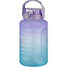 Frefly Store Me  Boy 2500ML 2.5litre Pipetli/pipetsiz Kullanım Çift Renk Motivasyon Matarası