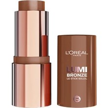 Frefly Store L'oreal Cosmetics Lumi Bronzlaştırıcı Stick - 130 Sunset Dore | Krem-Toza Bronzlaştırıcı Çubuk, Sunkissed Glow, Yapılabilir, Karıştırılabilir ve Asla Cakey, Stick Soleil