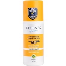 Frefly Store Celenes Herbal Spf 50+ Güneş Koruyucu Spray Losyon (150 Ml) Çok Renkli