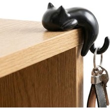Frefly Store Kedi Figürlü Yapışkanlı Köşe Askılık