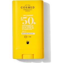 Frefly Store Cosmed Yüksek Korumalı Güneş Koruyucu Sun Stick SPF50 - Makyaj Üstü - Invisible Sun Stick SPF50+ - 20 gr