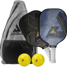 Frefly Store Joola Pickleball Raket ve Setleri - Assi Şekli Veya Temelleri - Fiberglas Veya Karbon Fiber Yüzey - Upa-A ve Usap Onaylı - Tek Raket/toplar ve Çantalı Pickleball Seti - Gelişş Döndürme ve Kontrol