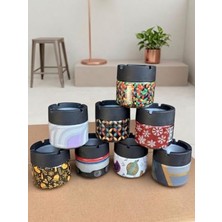 Frefly Store Kapaklı Metal Cam Küllük Seti, Araç Içi Kullanım Için