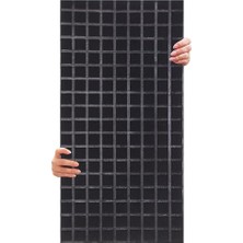 Frefly Store Tink Akustik ve Dekoratif Kare Desenli Keçe Panel 45X90 cm / 2 Adet / 0,81 M² Siyah