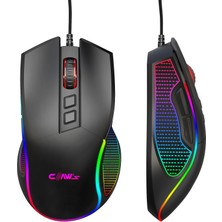 1001 Crossfire V1 12800 Dpi Makro Yazılımlı Chromatic Rgb Gaming Mouse - Siyah