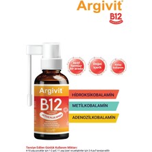 1001 Active Plus B12 Vitamin Metilkobalamin, Hidroksikobalamin ve Adenozilkobalamin Sprey 30 ml