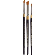 1001 Orijinal Altın 9850 Serisi, Golden Taklon Deerfoot Stippler, 3'lü Set Siyah