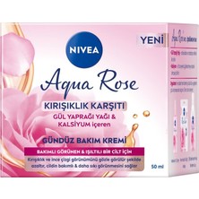 1001 Aqua Rose Kırışıklık Karşıtı Gündüz Yüz Bakım Kremi 50ML, Kalsiyum, Ince Çizgi Görün