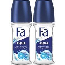 1001 Aqua Roll-On 50 ml Okyanus Kokulu Kadın Roll-On 2li Paket