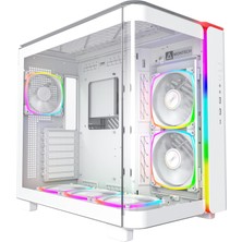 1001 King 95 Pro Çift Odacıklı Atx Orta Kule Pc Oyun Kasası, Yüksek Hava Akışı, Aletsiz Paneller,
