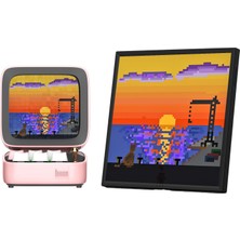 1001 Ditoo Pro Pembe Bluetooth Hoparlör ve Pixoo-64 LED Ekran Seti