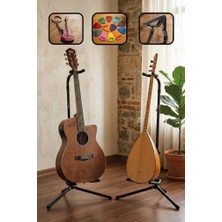 1001 GTR-01X 2li Set Enstrüman Bağlama Gitar Standı Sehpası + 10 Pena)