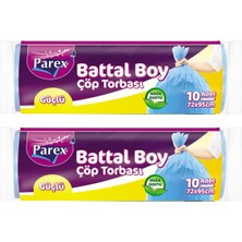 1001 Güçlü Çöp Torbası Battal Boy 10'lu 72 x 95 cm Ikili Set