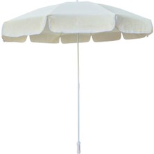 1001 Plaj Şemsiyesi Krem 200 cm 10 Telli